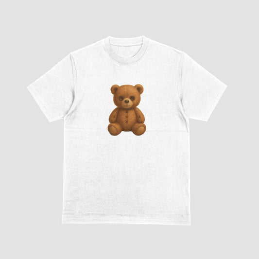 Stitched Teddy Happy & Sad Tshirt - Graffic Tees USA