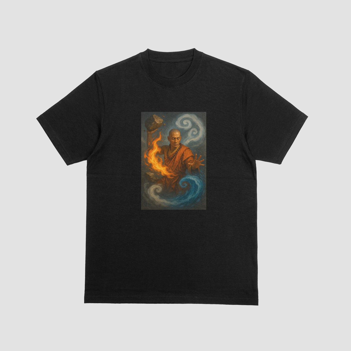Monk Bending Elements Tshirt - Graffic Tees USA