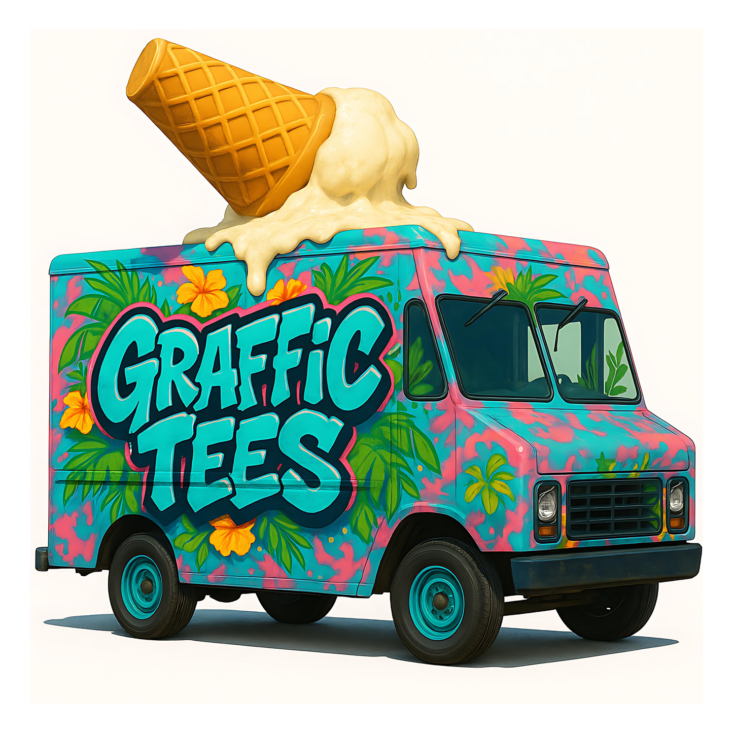 Ice-cream Truck Tshirt - Graffic Tees USA